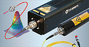 HeNe laser with fiber optics, singlemode and polarization-maintaining