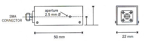 Outline Drawing of Phase Modulator Head